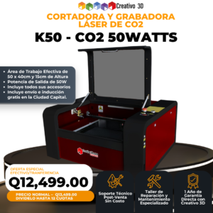 Cortadora y Grabadora Láser de CO2 K50 Básica