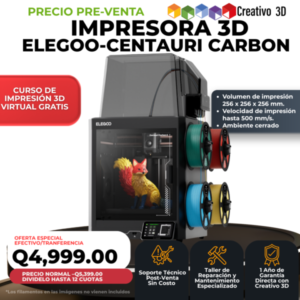 Impresora 3D Elegoo Centauri Carbon 2 Combo Multicolor CoreXY